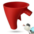 Flour Funnel for Kitchen Aid Mixer 5 Qt,for 4.5–5 Qt Tilt-Head Models-Stand Mixer Attachment,Easy Pour No-Mess Attachment, Anti-Splash Accessory, Durable Dishwasher-Safe Baking Tool(Red)
