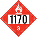 1170 Placard, Class 3 Flammable Liquid 10 Pack, 10.75" x 10.75" Polycoated Tagboard for Temporary Applications, DOT Hazmat Compliant, J. J. Keller & Associates, Inc.