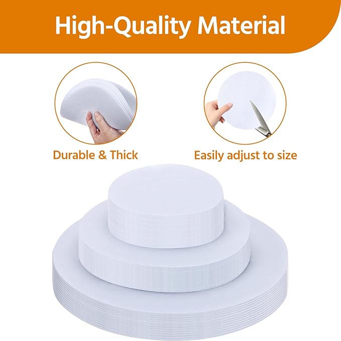 PureBalance 36 pieces pot and pan protectors for stacking - 3 sizes (4.5-10 inch) - felt pads for china storage containers pot protectors for stacking