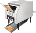 Commercial Conveyor Toaster-150 Slices/H, 1300W Stainless Steel Toasters with Three-Ring Heating Tubes & Three Baking Modes, Toaster Ovens Countertop for Raditional White Slices (TT-150)