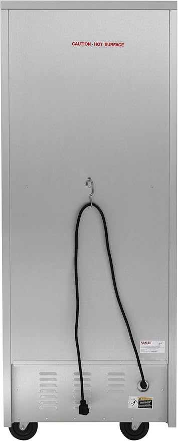 Kratos Premium Full Size Universal Insulated Commercial Holding and Proofing Cabinet, Holds Sheet Pans and Food Pans, Solid Door, 120V, 2000W (28W-236)