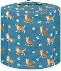 Pressure Cooker Cover for Women,Orange Cat Insulated Rice Cooker Cover with Easy to Clean Lining Waterproof Dust Cover with Pockets for Instant Pot 8 Quart Appliance Cover