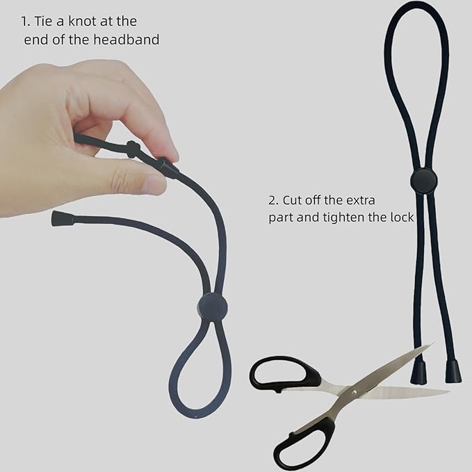 Adjustable Hair Ties for Thick, Curly Hairstyles - Afro Puffs, Ponytails, Locs, Pineapples for Black Women and Girls (Pack of 6)