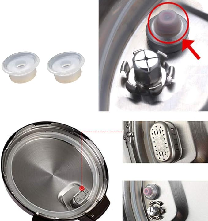 3-Pack 6QT Silicone Sealing Rings with Steam Release Valve - Compatible with Instanpot Ultra & 6 Quart Models (Duo, Lux, Duo Plus, Ultra, Viva) - Dishwasher Safe.