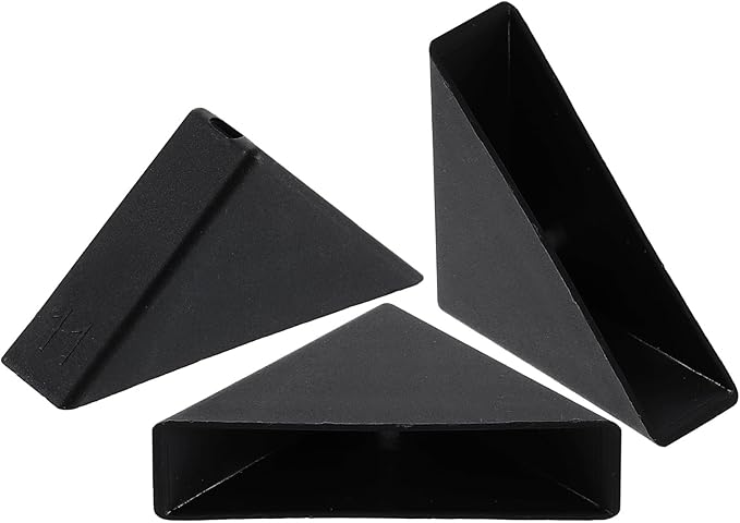 uxcell 20Pcs Plastic Corner Protectors 11x50mm Right Angle Shape Glass Corner Guards Cushion for Corner Protection of Glass, Mirror, Tile, Black