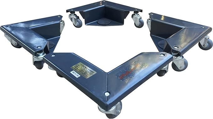 Low Profile Desk Cabinet Corner Mover Dolly Furniture Dollies 3 Wheel Dolly (Set of 4) 1320 lb. Capacity Quiet PU Roller Premium Ball Bearing Industrial Standard