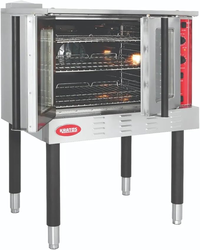 Kratos Commercial Electric Convection Oven, Full Size Free Standing Convection Oven for Restaurants, 1 Phase, 208V (29Y-056)