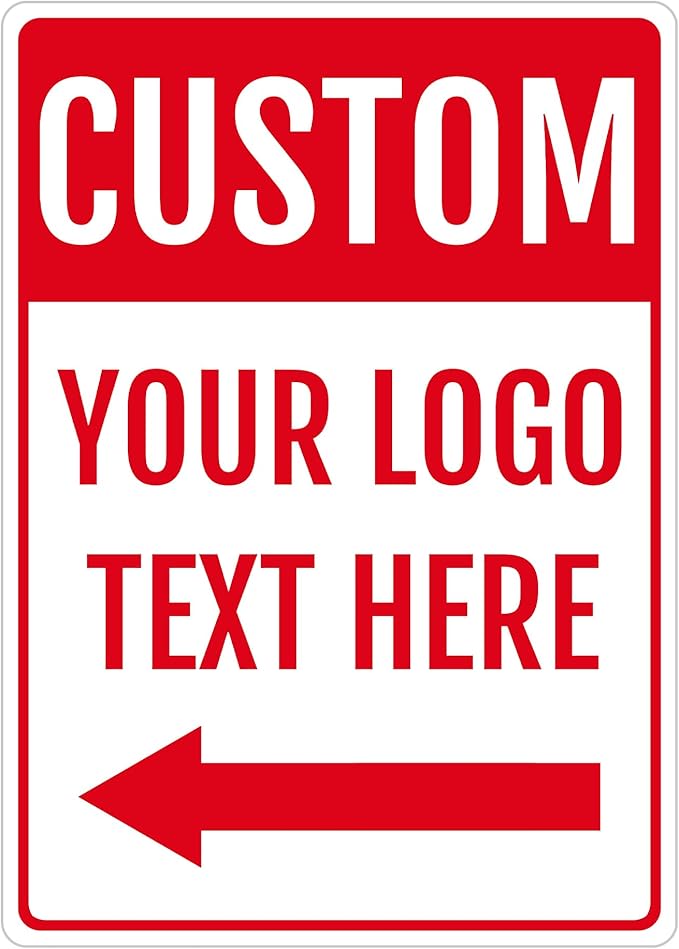 Custom Outdoor Metal Sign for Home Door and Office Wall, 14x10 Inch, Rust-Free Aluminum Weather Resistant, Waterproof, Durable Ink, Easy to Mount