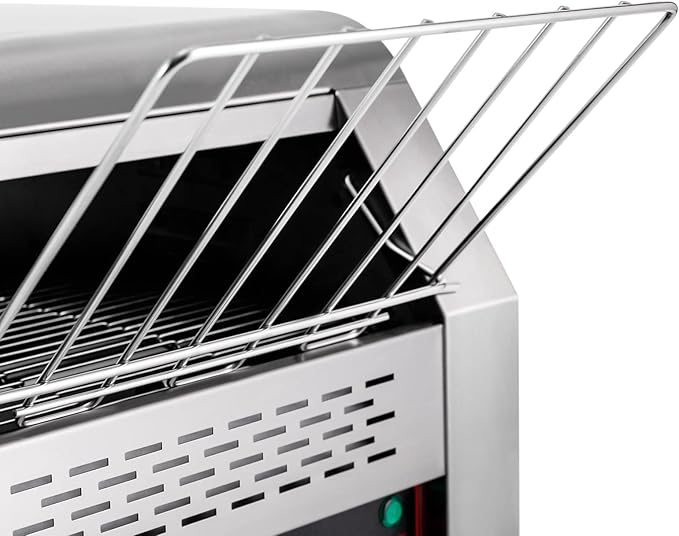 2200W Commercial Conveyor Toaster, 300 Slices/Hour with 7 Bread Colors & Adjustable Speed, Countertop Electric Restaurant Equipment for Bun Bagel Bread Baked Food