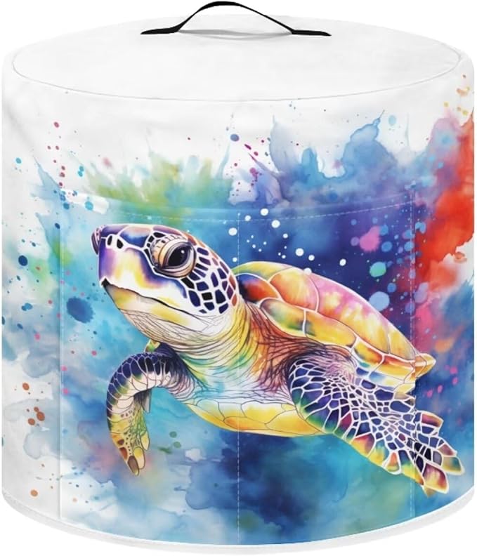 TODIYADDU Sea Turtle Air Fryer & Instant Pot Pressure Cooker Cover - Blue Tie Dye - Compatible with Most Kitchen Appliances - Trendy Accessory - Nice Gifts