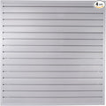 Slatwall Panel Garage Organizer Heavy Duty Wall Mounted, PVC Slat Panels Home Storage System, Tool Organization Peg Board 4ft by 4ft (Gray)
