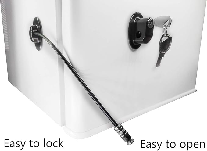 Refrigerator Door Lock, File Drawer Lock, Freezer Door Lock and Child Safety Cabinet Lock by REZIPO Black (4)