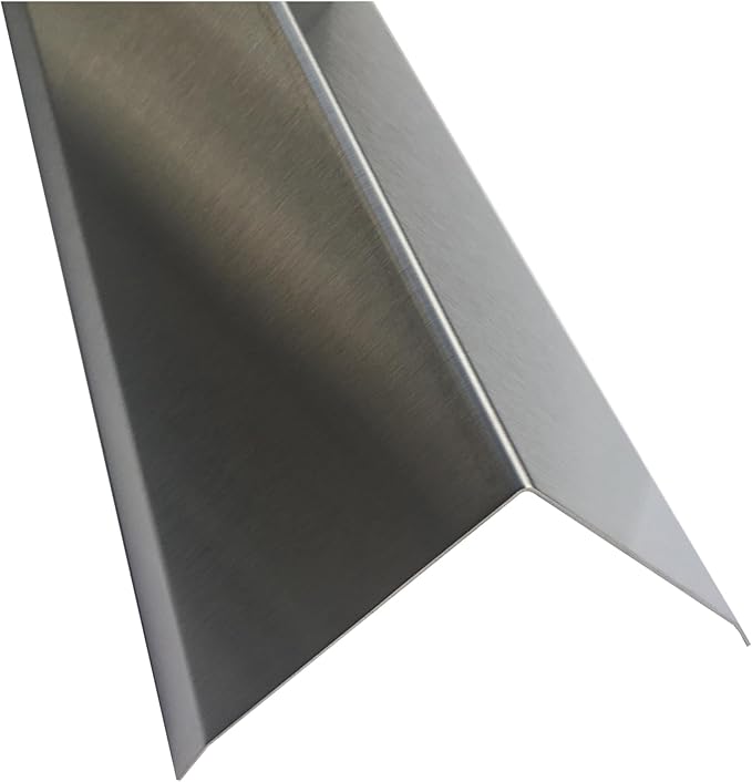 Brushed 304 Stainless Steel Corner Guards, 48" Wall Protectors, 20ga & 16ga, Available in 1/2" to 4", Multi-Pack Options (1, 2, 5, or 10) (5, 3 1/2 x 3 1/2, 20ga, with Hug Edges)