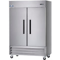 Arctic Air AR49 54" Two Section Two Solid Doors Reach-in Commercial Refrigerator, 49 Cubic Feet, 115v, Stainless Steel