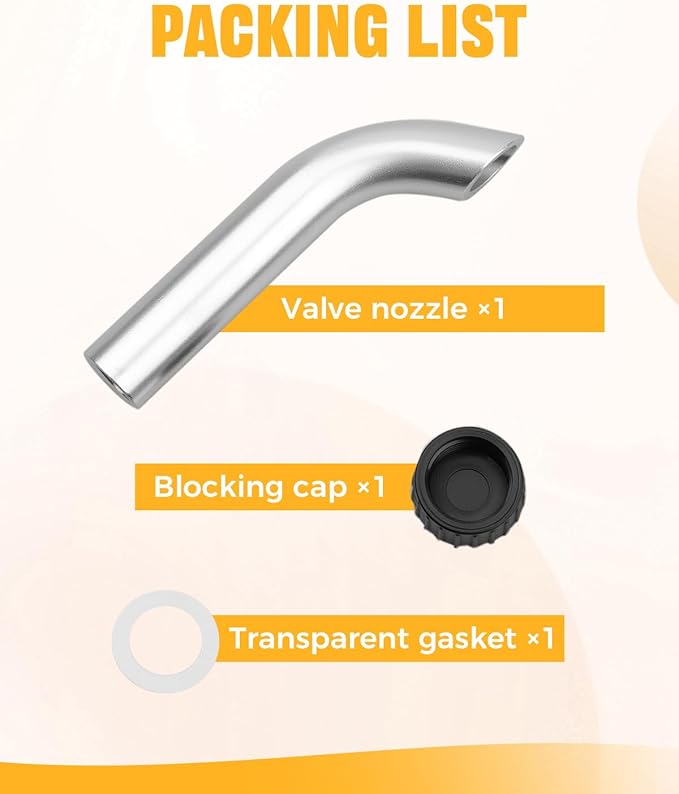 Valve Spout Kit Fit for Masterbuilt 10 Liter XL Electric Fryer MB20012420 MB20010326, Include Oil Valve Spout, Safety Cap and Seal Kit Parts