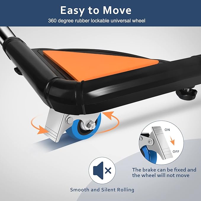 SPACECARE Mini Fridge Stand Mobile Roller, Adjustable Furniture Dolly with 4 Locking Wheels, Heavy Duty Washing Machine Base, Universal Appliance Pedestal for Dryer and Refrigerator- Black