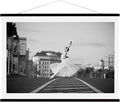 WITCOLOR Magnetic Poster Hanger Frame 28x22 28x20 28x40 Poster Frame 28 Inch Wide 1 Pack Magnetic Hanging Frame Black Wood 28" Wide Magnetic Poster Hanger Picture Frame