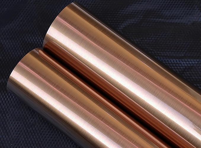 Hopepak Rose Gold Contact Paper Peel and Stick Wallpaper Stainless Steel Contact Paper Countertop Metallic Wallpaper for Kitchen Backsplash DIY Decor Fridge Appliances Cover 17.3''X78.7''