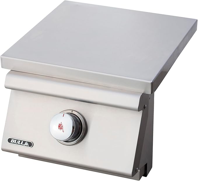 Bull Outdoor Products 30-Inch Outdoor Kitchen Bundle – Angus 75,000 BTU Built-In Grill Head, Grill Cover, Door & 2 Drawer Combo with Reveal, Glass Door & Contemporary Refrigerators – LP