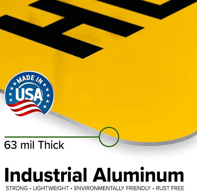Custom Caution Sign, OSHA Sign, 18x24 Inches, Rust Free .063 Aluminum, Fade Resistant, Made in USA by My Sign Center