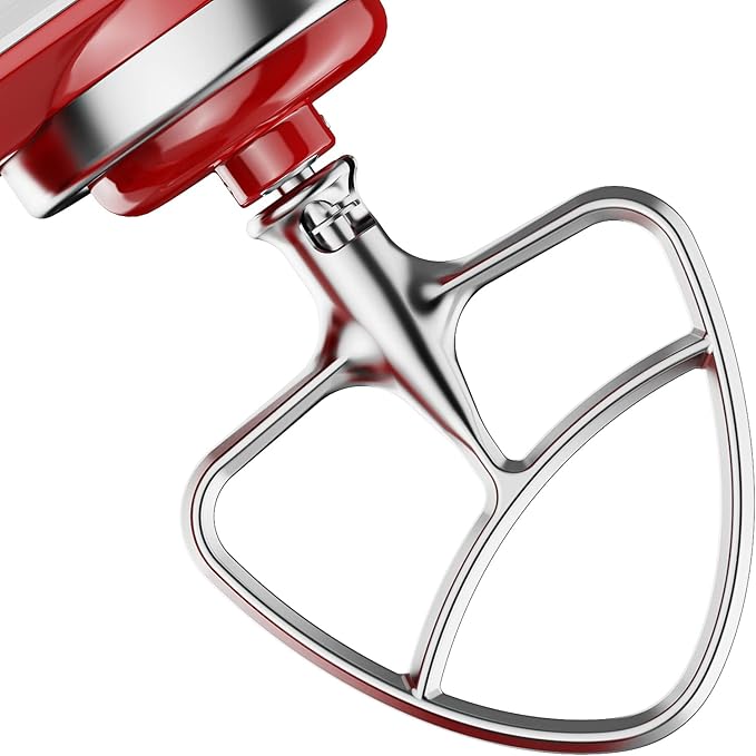 Cofun Stainless Steel Paddle Attachment for KitchenAid Mixer, Flat Beater for KitchenAid Mixer Fits 4.5-5Qt Tilt Head Mixer, Mixer Paddle Attachment, Dishwasher Safe