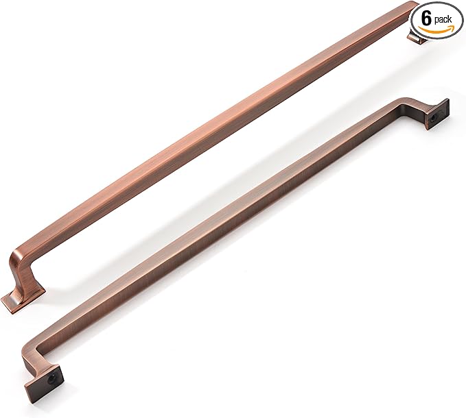 khtumeware 6 Pack 12 Inch Kitchen Cabinet Handles Brushed Antique Copper Cabinet Pulls Drawer Pulls Kitchen Cabinet Hardware Kitchen Handles for Cabinets Cupboard Handles Drawer Handles