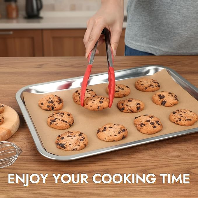 BYKITCHEN 200PCS 9 x 13 Inch Parchment Paper Sheets, Non-Stick Precut Unbleached Parchment Paper Liners for Baking, Perfect for Quarter Sheet Pan, Oven, Air Fryer, Grilling, Cooking Bread Cake Cookie