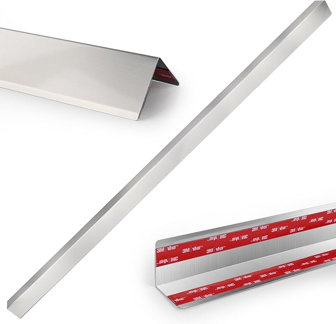 Stainless Steel Wall Corner Guards, 2 x 2 x 48 inches (6 Pcs Pack). Made of 304 Steel, These 90-Degree Angle Metal Corner Protectors are Designed for Wall Protection and Decoration