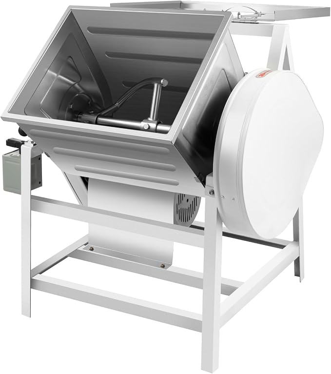 Stand Mixer, 30QT Large Capacity Commercial Dough Mixer, 1500W Electric Dough Mixing Machine with 1400RPM High Speed Motor, Heavy Duty Stainless Steel Flour Mixing Machine for Bakery Restaurant