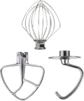 Stainless Steel 3 Piece Kit （KSM5TH3PSS ）Fits all 4.5 and 5 quart tilt-head KitchenAid Stand Mixers.
