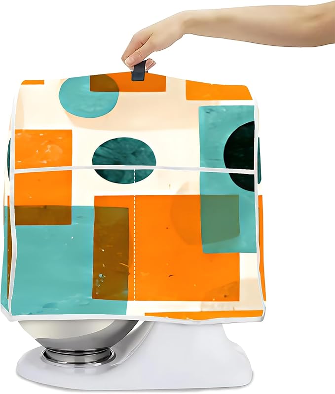 Mixer Dust Cover for 6-8 Qt Stand Mixer, Cloth Cover with 2 Storage Pockets for Stand Mixer Protective Covers Large for 6-8 Quart Mixer