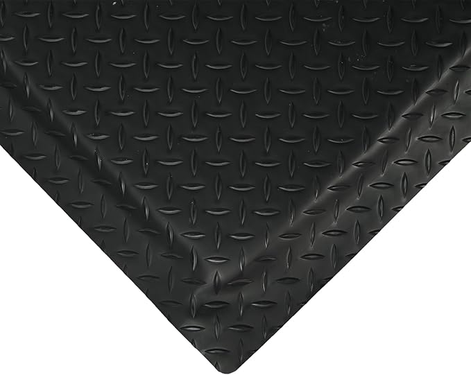 Anti Fatigue Mats Industrial 2' x 7' 15/16" Thick Ergonomic Standing Mat Commercial Kitchen Mat Heavy Duty Diamond Plate Cushioned Shop Floor Mats Helps Relieve Back and Leg Soreness