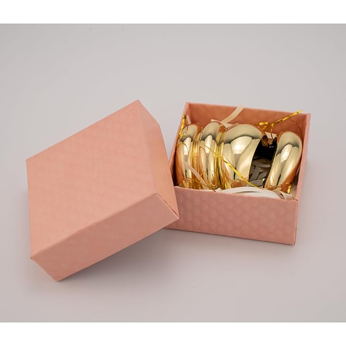 3PCS Gold Geometric Hair Ties - Polished Metal Hair Cuffs for Women, Non-Damage Ponytail Holders with Unique Shapes