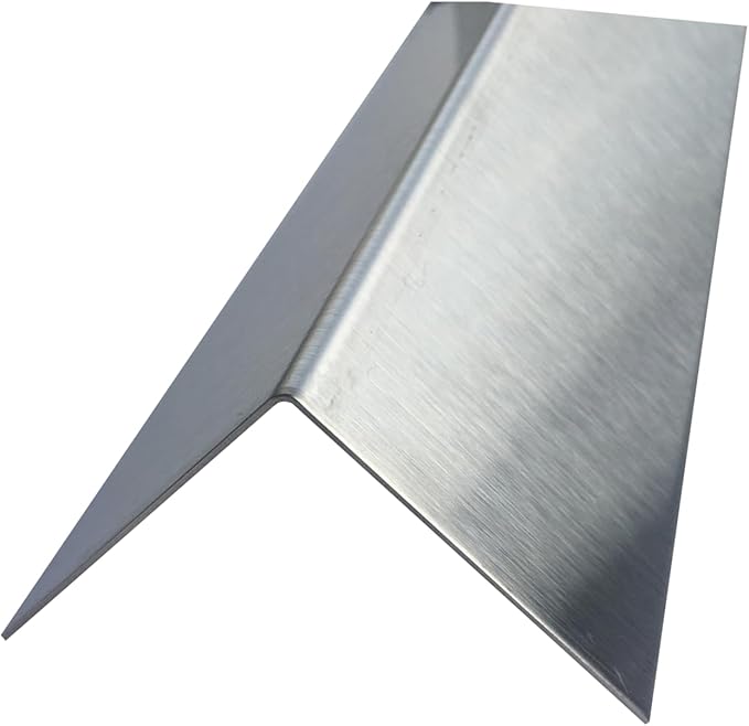 Brushed 304 Stainless Steel Corner Guards, 48" Wall Protectors, 20ga & 16ga, Available in 1/2" to 4", Multi-Pack Options (1, 2, 5, or 10) (5, 2 1/2 x 2 1/2, 20ga, No Hug Edges)