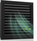 20" X 20" Gable Vent Aluminum Gable Vents for Houses Attic Vent Shed Vents Cover Exterior with Screen Mesh Alloy Wall Vent Ventilation for Home Garage Attic Ceiling - Vent Opening: 18" x 18" Black