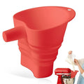 Flour Funnel for KitchenAid Mixer - Stand Mixer Attachment Compatible with (KSM150) 4.5-5 Qt Tilt-Head Mixers Red (Red)