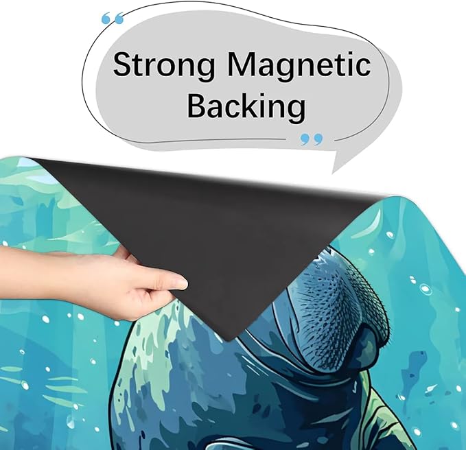 Dishwasher Magnet Cover for The Front Ocean Manatee Dishwasher Door Cover Panel Decals Magnetic Refrigerator Cover for Kitchen Farmhouse Home Decor A-077