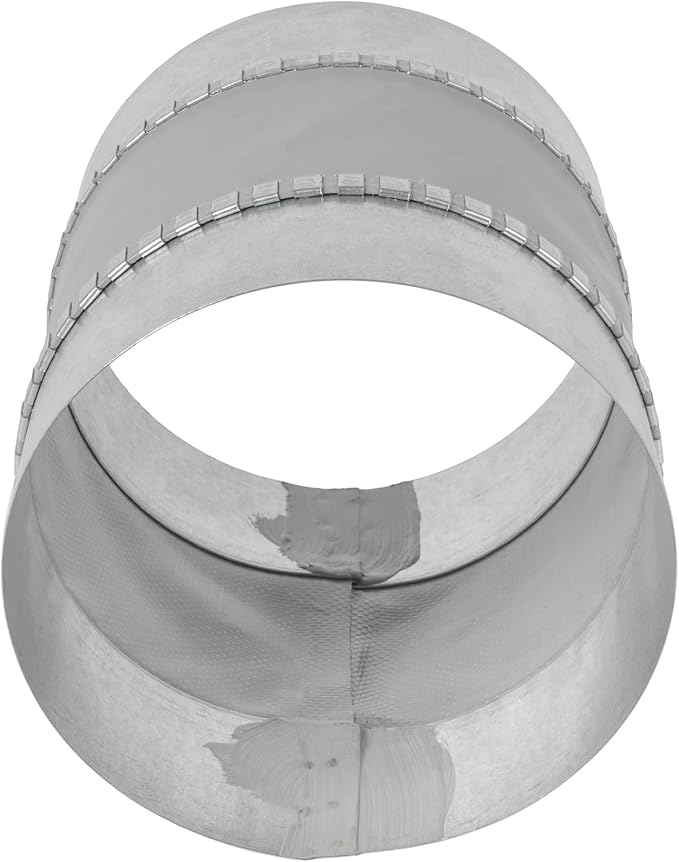 Repa Market 5" Inch Flexible Vibration And Noise Reducing Coupler - Female Fit Duct Connector – Galvanized Steel Coupling for Joining Two Male Duct Fittings – HVAC Ventilation Inline Joint