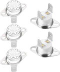 uxcell KSD301 Thermostat 230°C/446°F 10A Normally Closed N.C Adjust Snap Disc Temperature Switch for Microwaves,Oven,Coffee Maker 5pcs,Ceramic Material