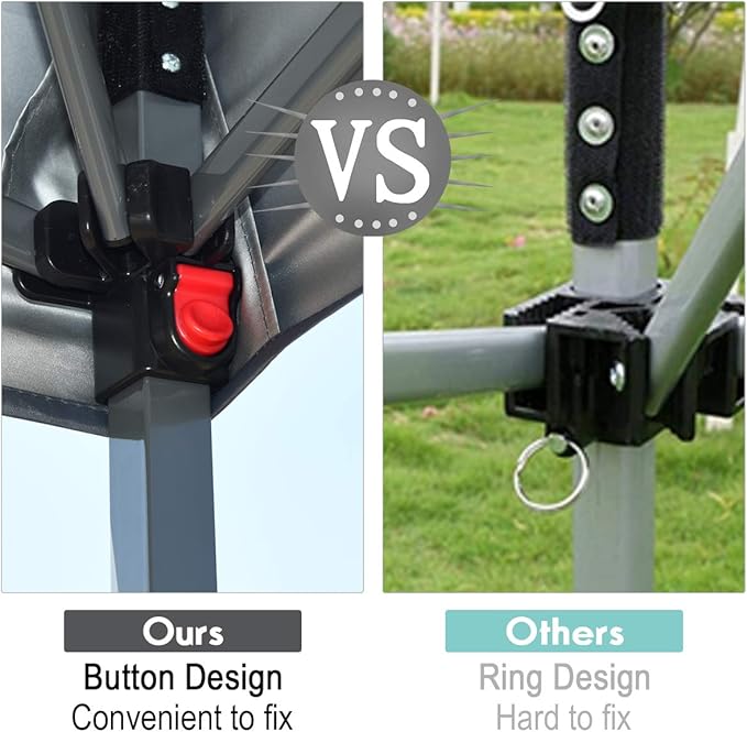 Tangkula 8x8 Ft Pop Up Canopy, Straight Leg Instant Tent Shelter with Wheeled Bag, 4 Sand Bags, 8 Stakes, 4 Ropes, Outdoor Canopy Tent for Camping, Beach, Backyard (Blue)