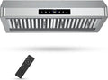 30 Inch Under Cabinet Range Hood with 1200CFM Powerful Suction,Stainless Steel Ducted Vent Hood with 4 Speeds,Smart Touch Panel, 3W LED Lights, Quiet Kitchen Exhaust Hood,18B-E30