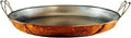 Sertodo 18 Inch Hand-Hammered Copper Paella Pan | Heavy-Gauge Pure Copper Frying Pan & Skillet | Artisan Cookware for Cooking & Serving – Alicante Style