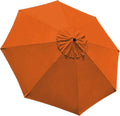 EliteShade USA 9FT Patio Umbrella Replacement Covers 8 Ribs Market Umbrella Canopy Cover (CANOPY ONLY) (Rust)