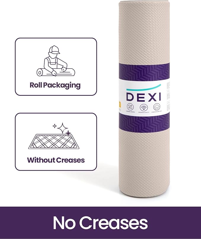 DEXI Kitchen Floor Mats Cushioned Anti Fatigue, 23x94, Large Long Standing Runner Rug Waterproof, Comfort Memory Foam Padded for Front Sink Laundry, Beige