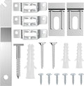 Security Picture Hanging Kit with T-Head Screws, 25 Pack Anti-Theft Picture Hangers for Cleat Systems, Heavy Duty T-Lock Frame Hanging Hardware for Wood & Metal Frames