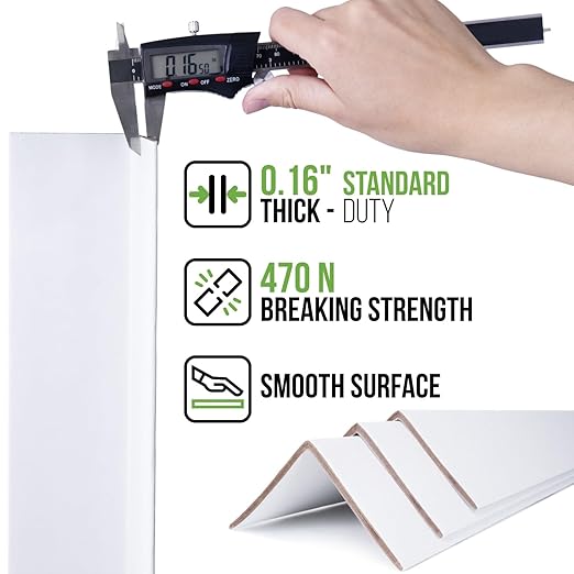 Extra-Wide 48" x 3" x 3" Reinforced Cardboard Edge Protectors (Pack of 36) – 0.16" Standard-Duty Thickness – Cardboard Edge Protectors for Shipping – American Quality Pallet Edge Protector