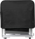 Crutello Convection Toaster Oven Cover with Storage Pockets - Fits Machines Up to 17 x 15 x 14 Inches - Black