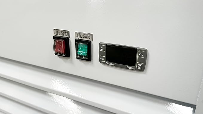 Commercial 1 Glass Door Freezer, ETL Upright Display, 31" W 23 cu.ft. Aluminum Interior, LED Lighting for Shop, Restaurant -10°F~ 0°F