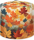 Flashideas Yellow Maple Leaf Pressure Cooker Cover for Women Dust-proof Cover for Rice Cooker Air Fryer Kitchen Appliance Covers with Top Handle and Pocket Home Kitchen Decor Gifts for Friends