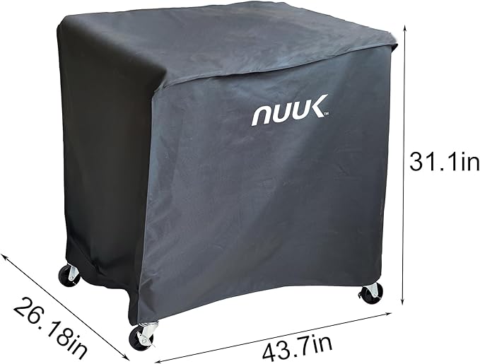 NUUK Outdoor Grill Cart Cover 24" x 30", Waterproof Pizza Oven Table Cover, UV Resistant BBQ Prep Work Table Protection for Kitchen Island Prep Station
